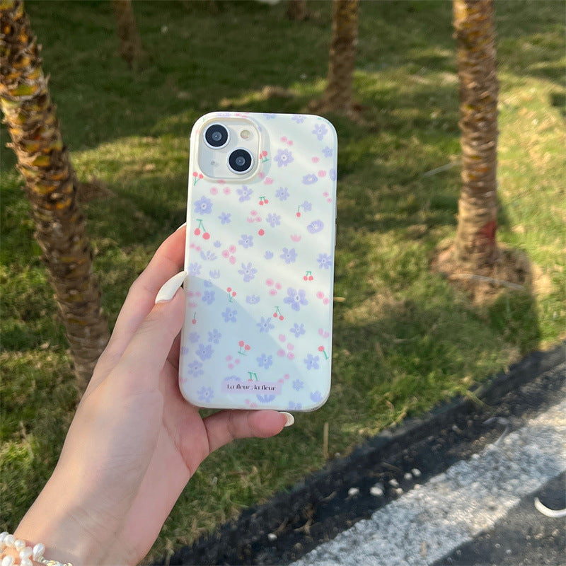 Lilac Floral Print Case