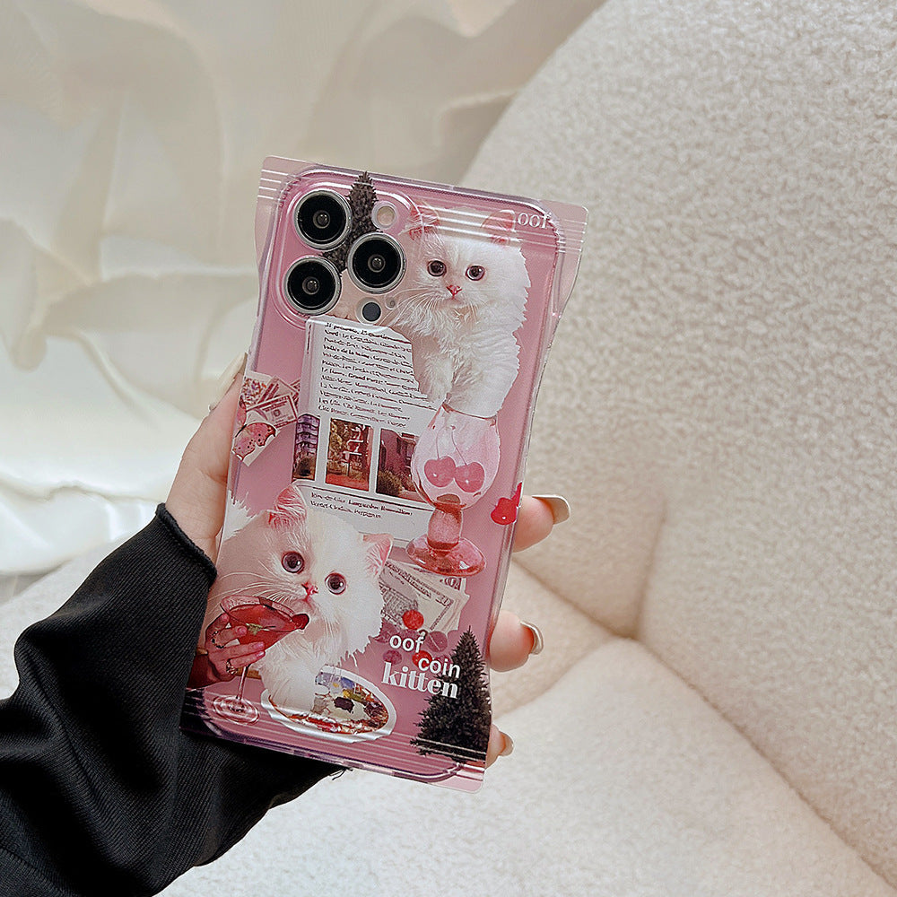 Vintage Pink Kitten Case