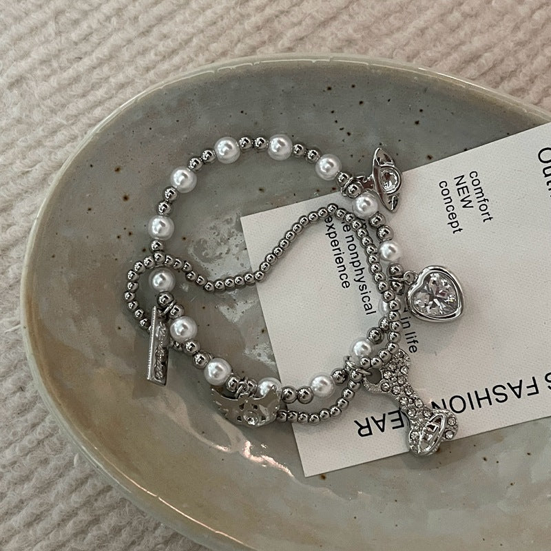 Mini Bone silver Bracelet