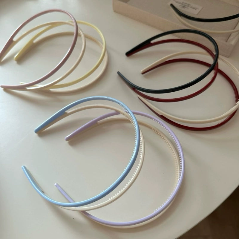 Pastel Slim Non-Slip Headband Set