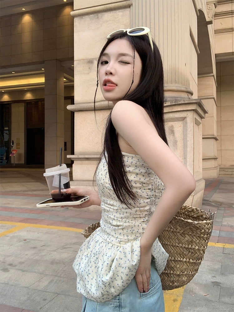 Floral Tube Flare Top