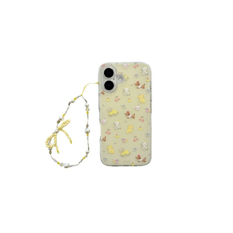 Cute Animal Print Clear Phone Case