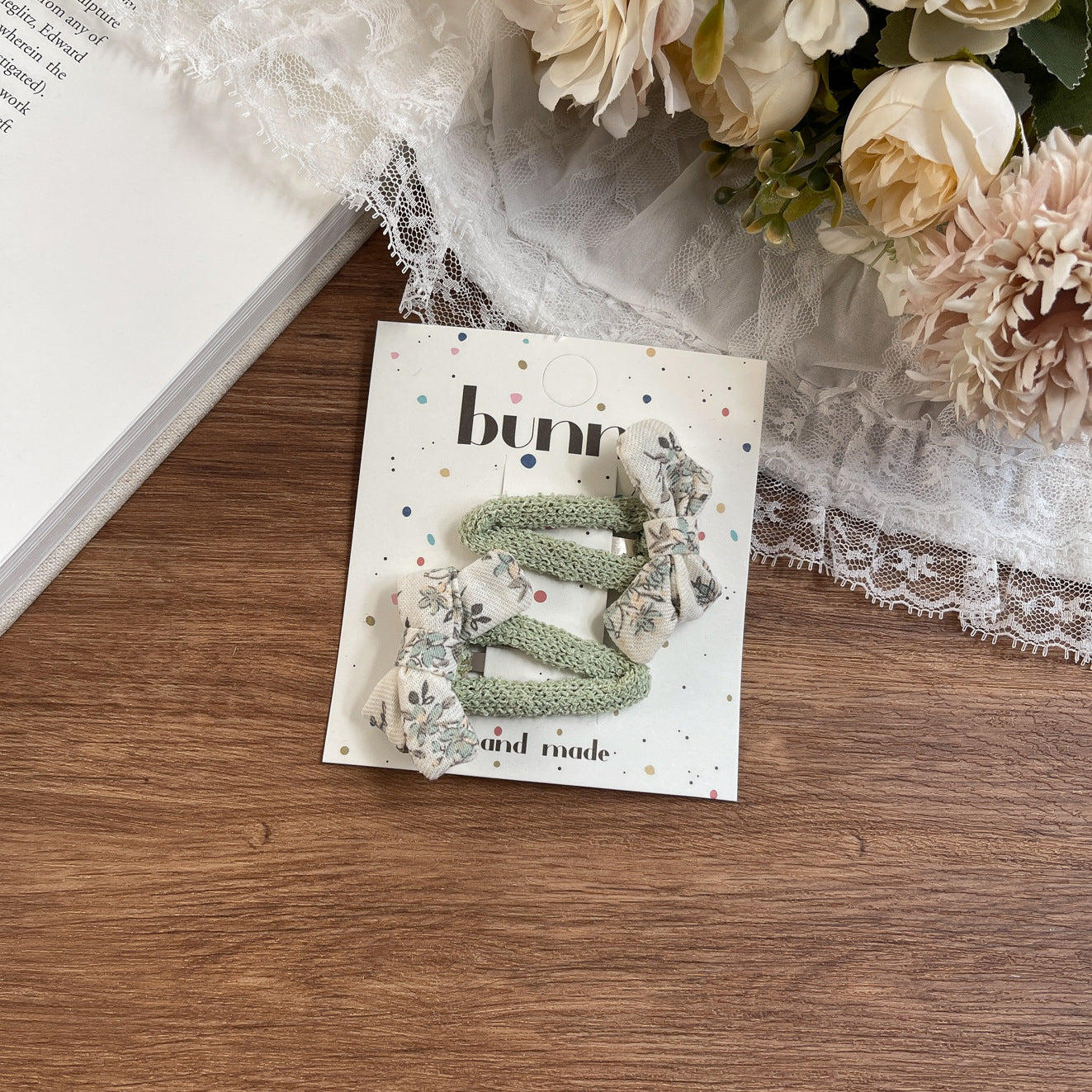 Bunny Handmade Pastel Hair Clips