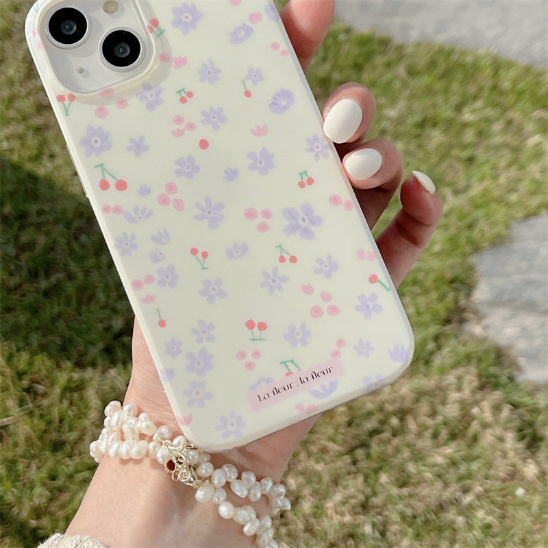 Lilac Floral Print Case