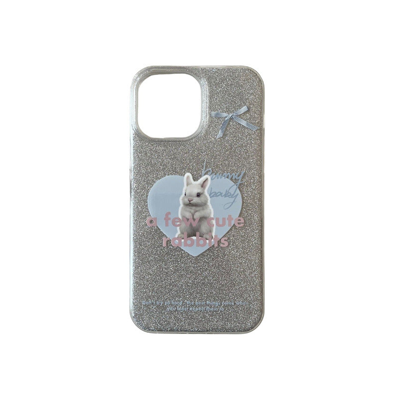 A few cute rabbits Glitter Case