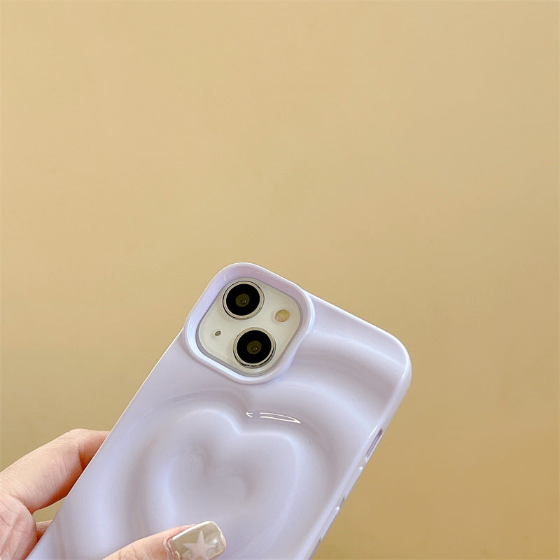 Light Purple Wavy Heart Case