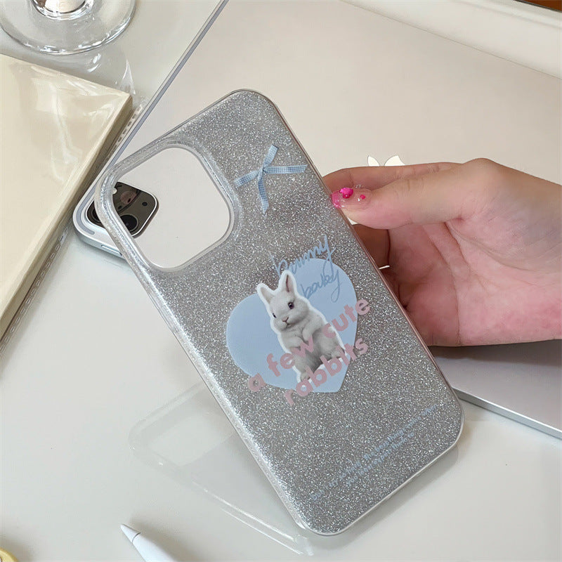 A few cute rabbits Glitter Case