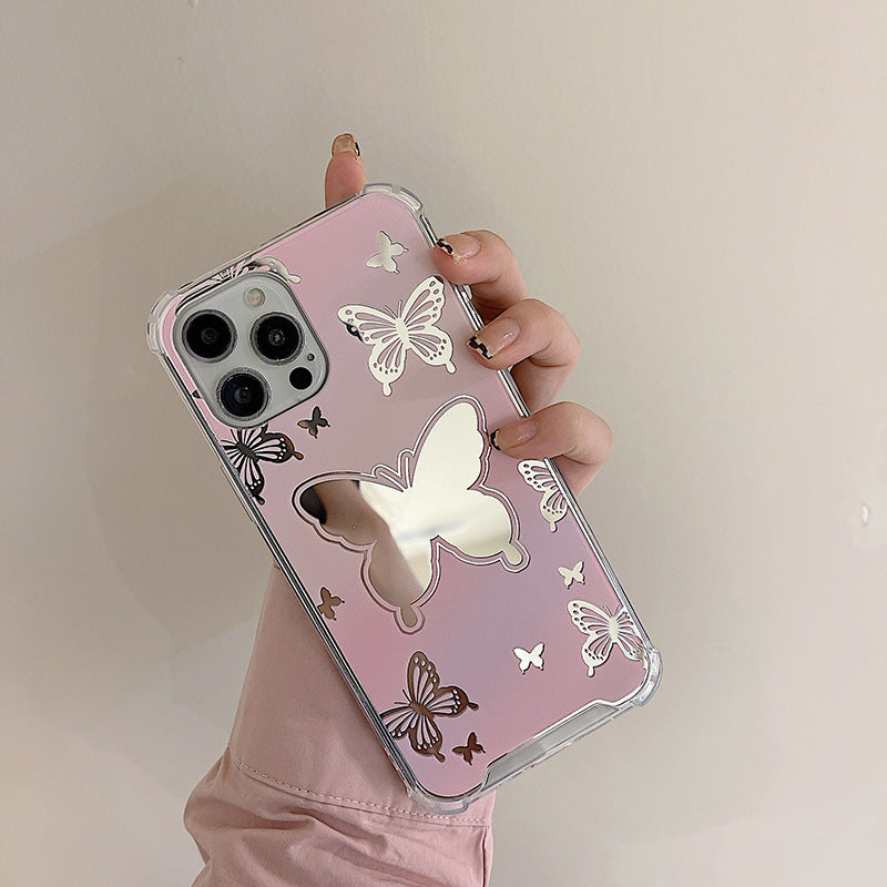 Pink Flutter Mirror Case