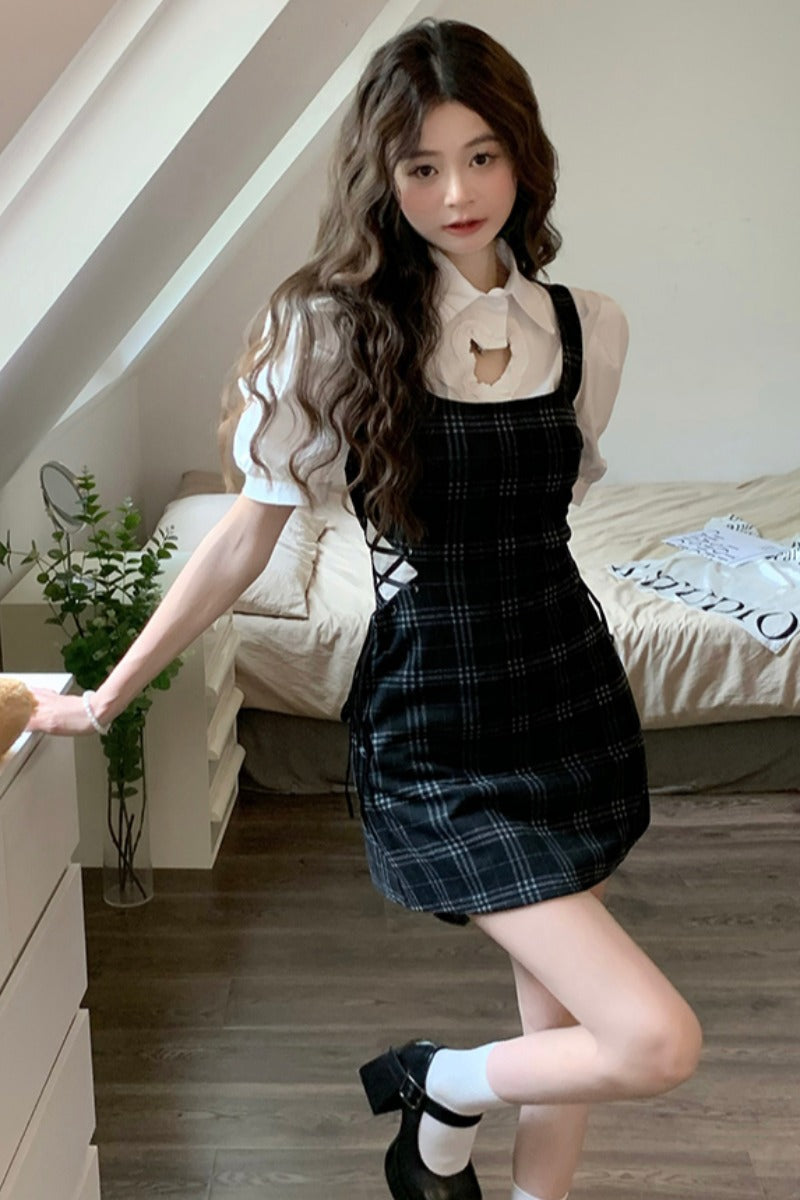 Stella Plaid Dress Set