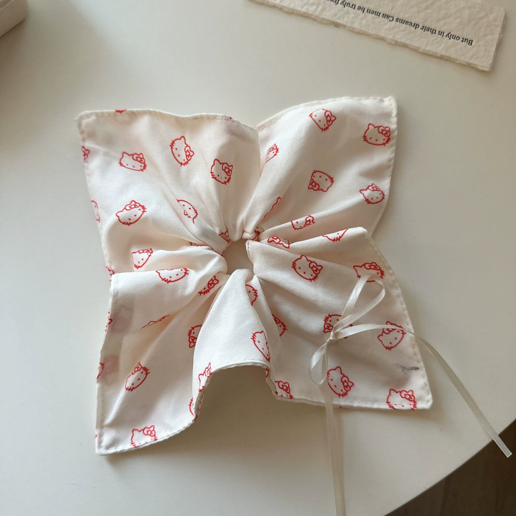 Polka Dot Oversized Hair Scrunchie