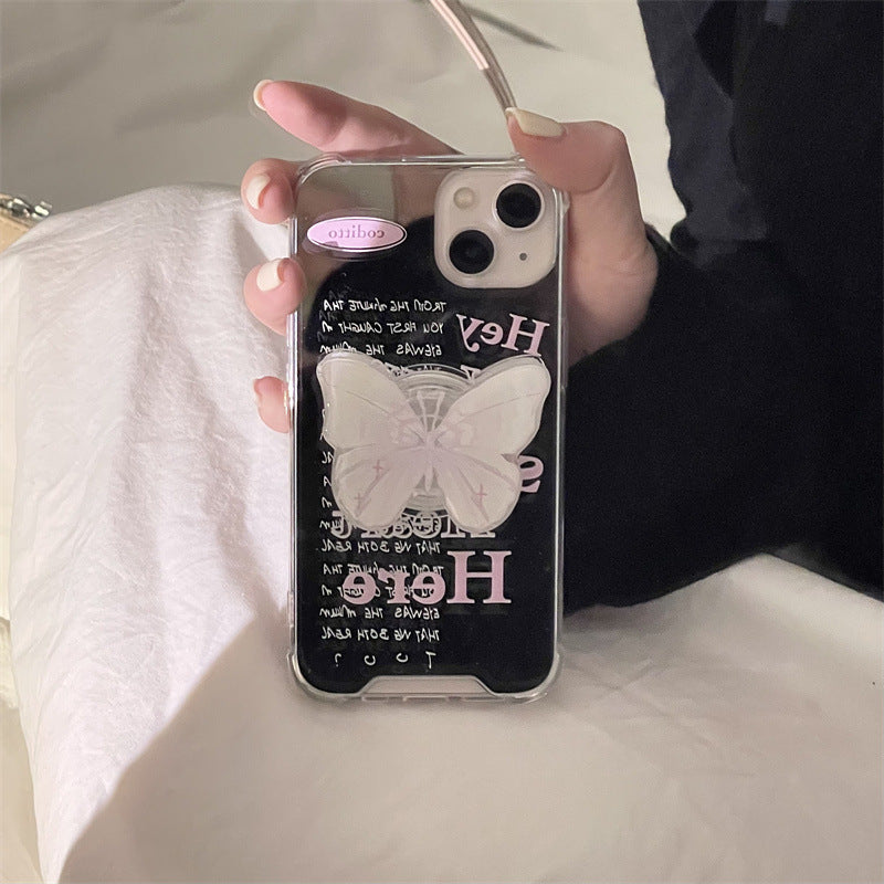 Aesthetic Here Flutter Mirror Case