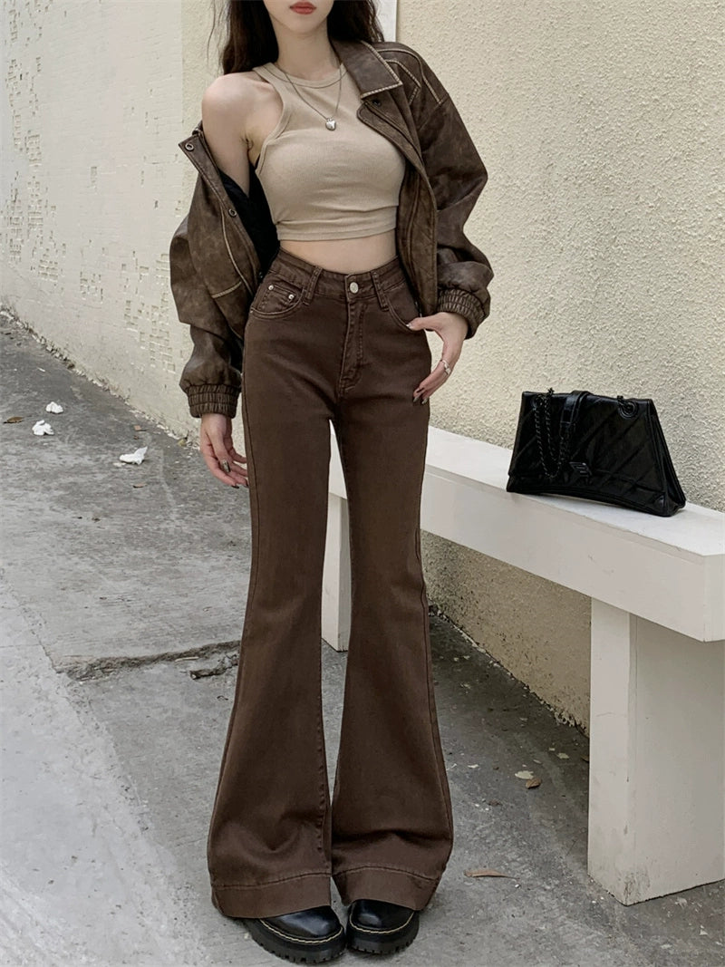 Fall Brown Trumpet Jeans