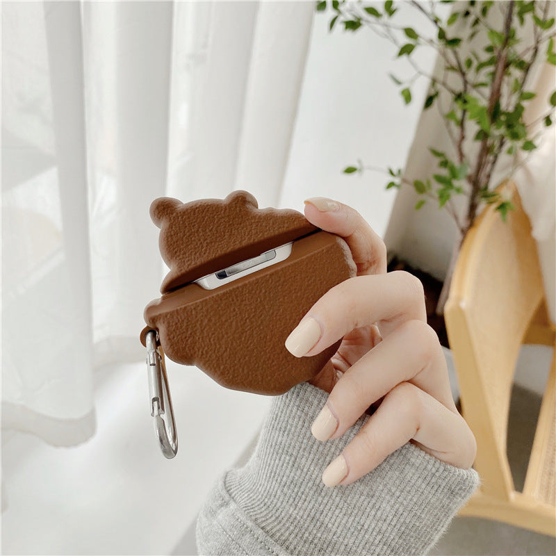 Teddy Lying Cookie Airpods Case