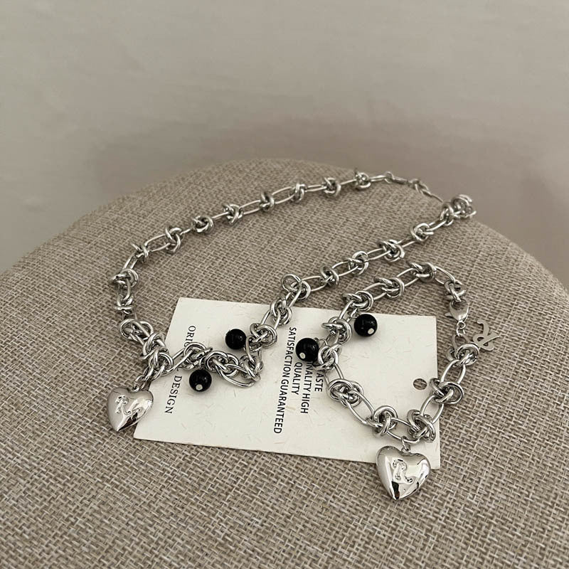 Bramble Heart Silver Necklace