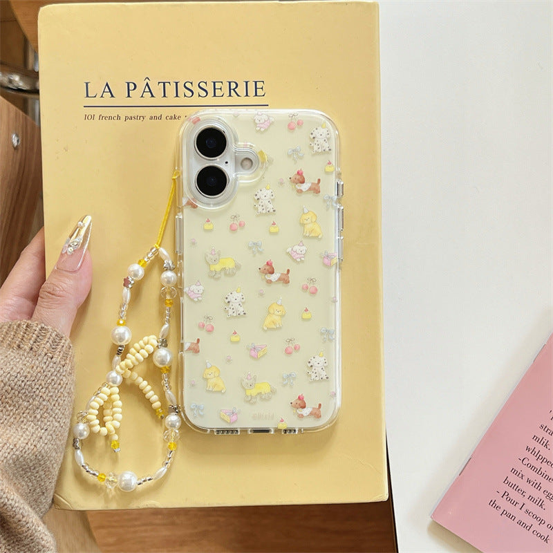 Cute Animal Print Clear Phone Case