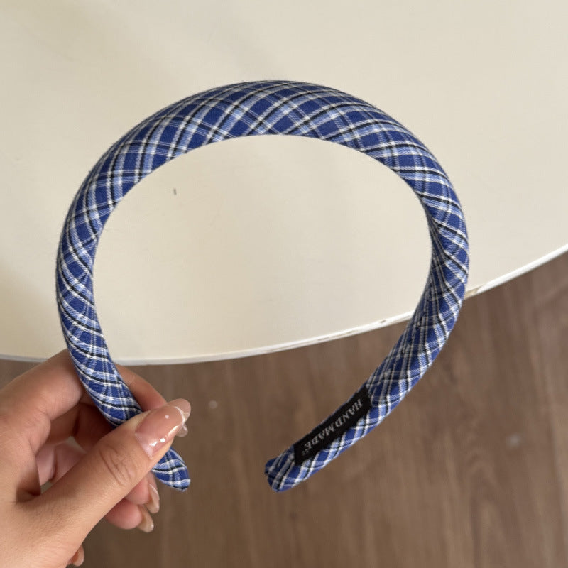Plaid Fabric Headband Hair Accessories
