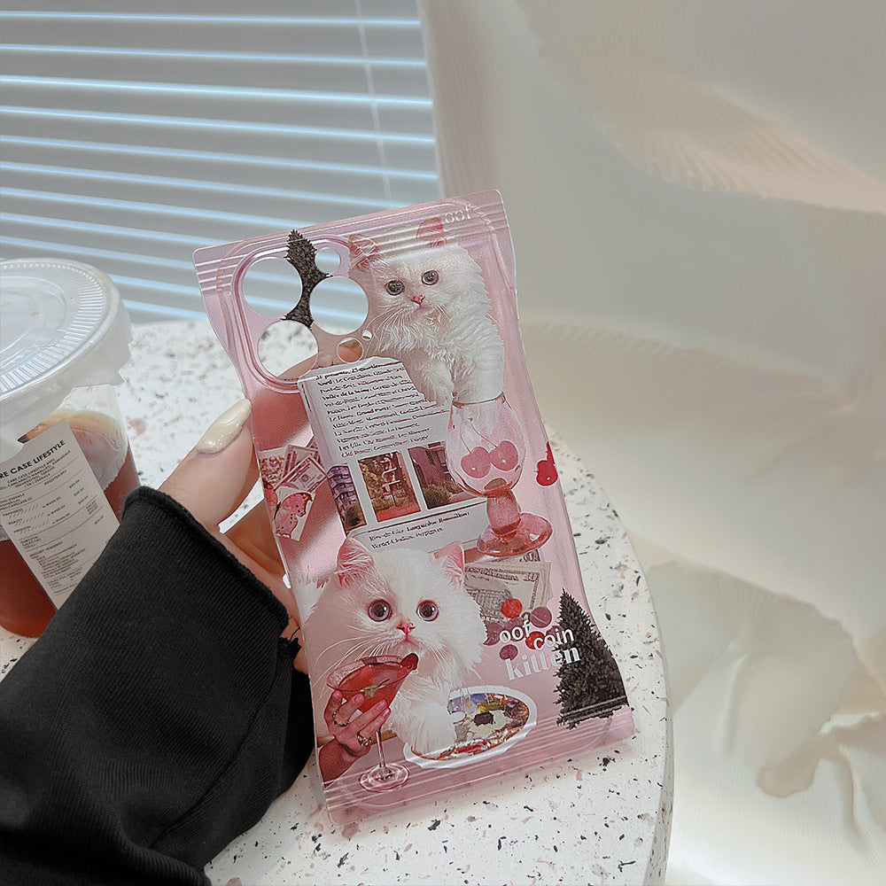 Vintage Pink Kitten Case