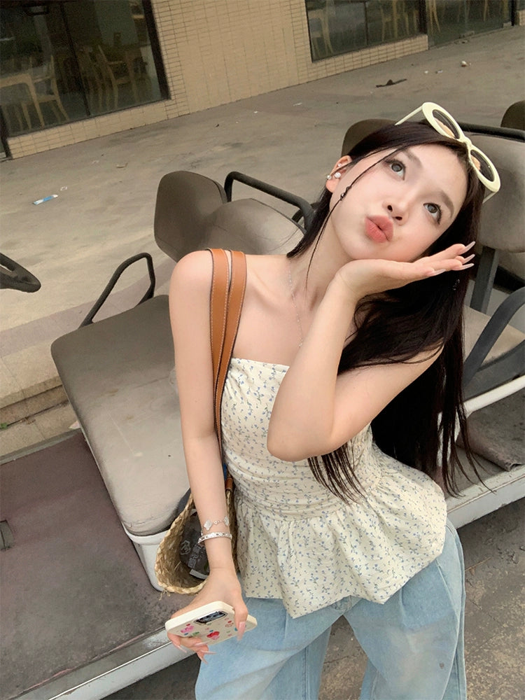 Floral Tube Flare Top