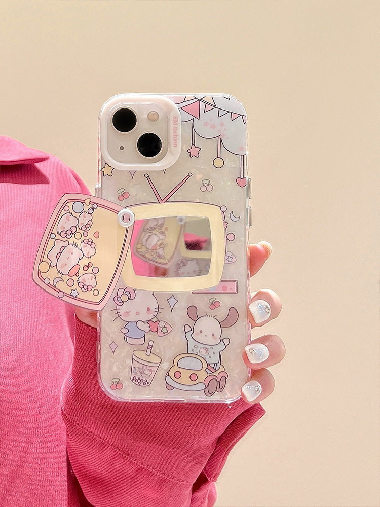 Cute Transparent Kitty Case