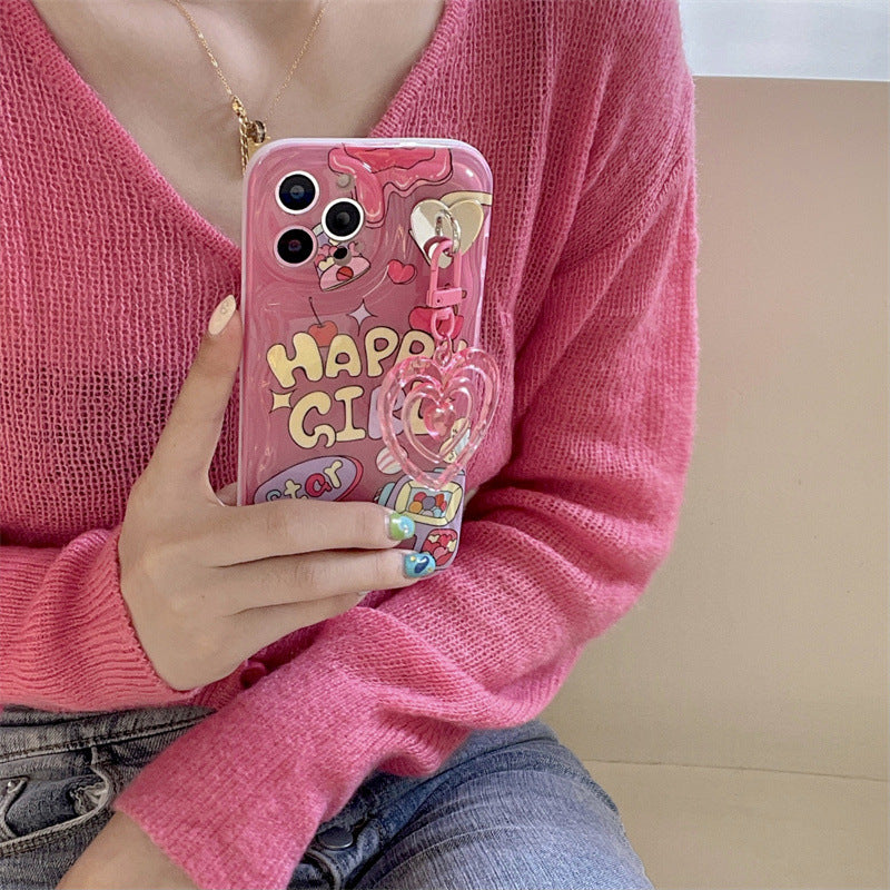 Happy Girl Hotpink Case