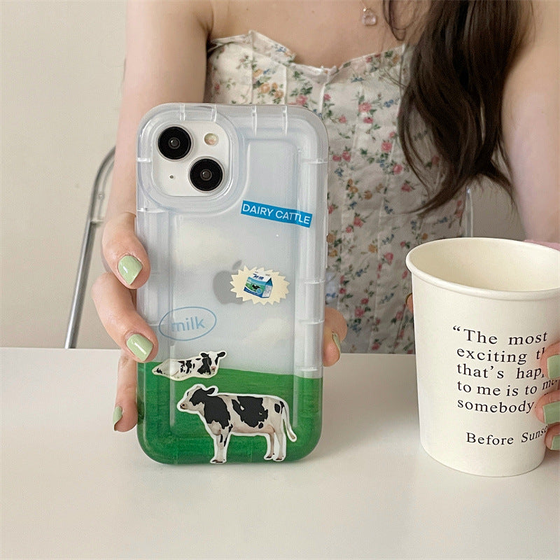 Cow Field Transparent Case