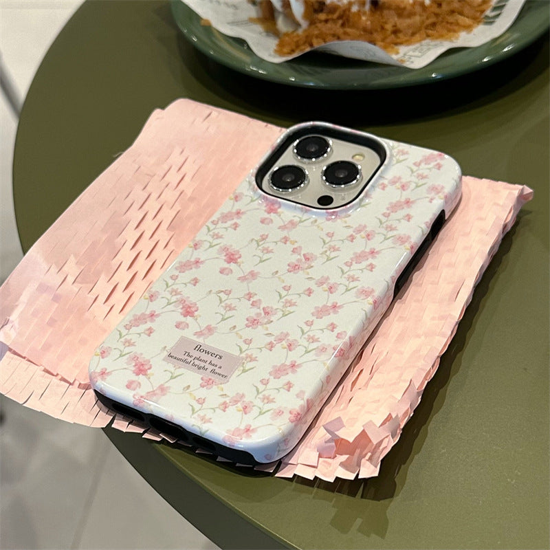 Plian Pink Flower Case