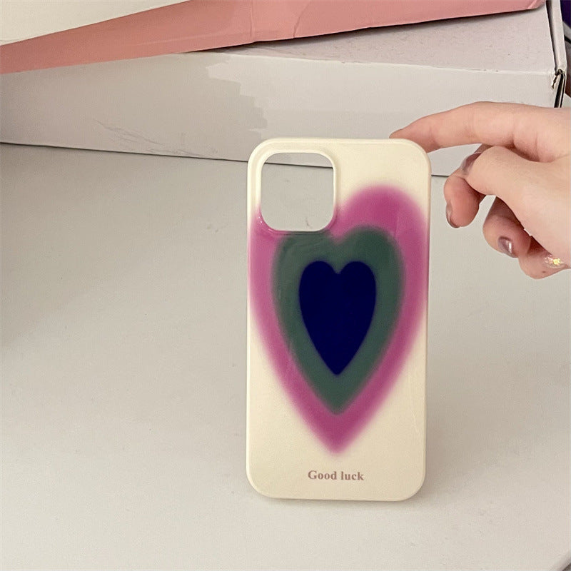 Contrast Layer Heart Case