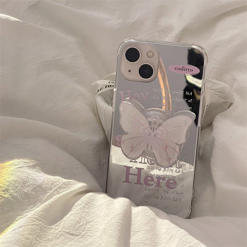 Aesthetic Here Flutter Mirror Case