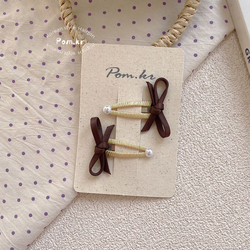 Pastel Velvet Bow Hair Clips