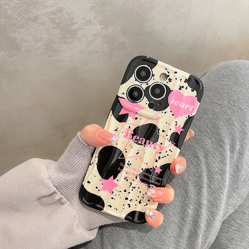 Milky Splash Heart Case