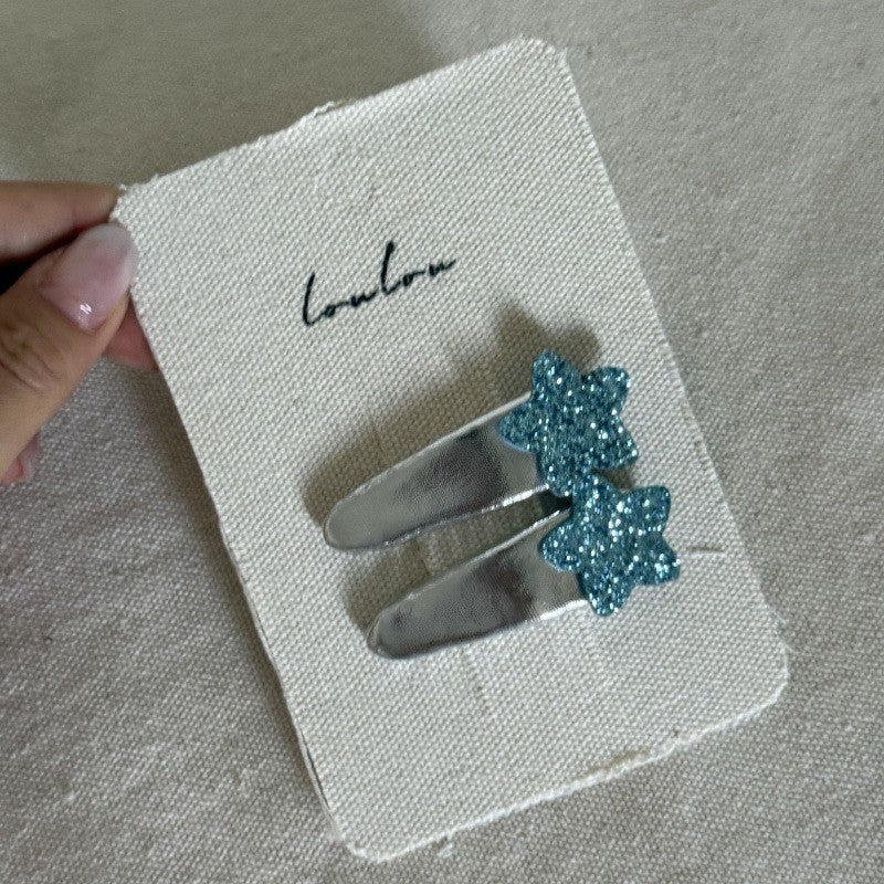 Charming Pastel Floral Hair Clips