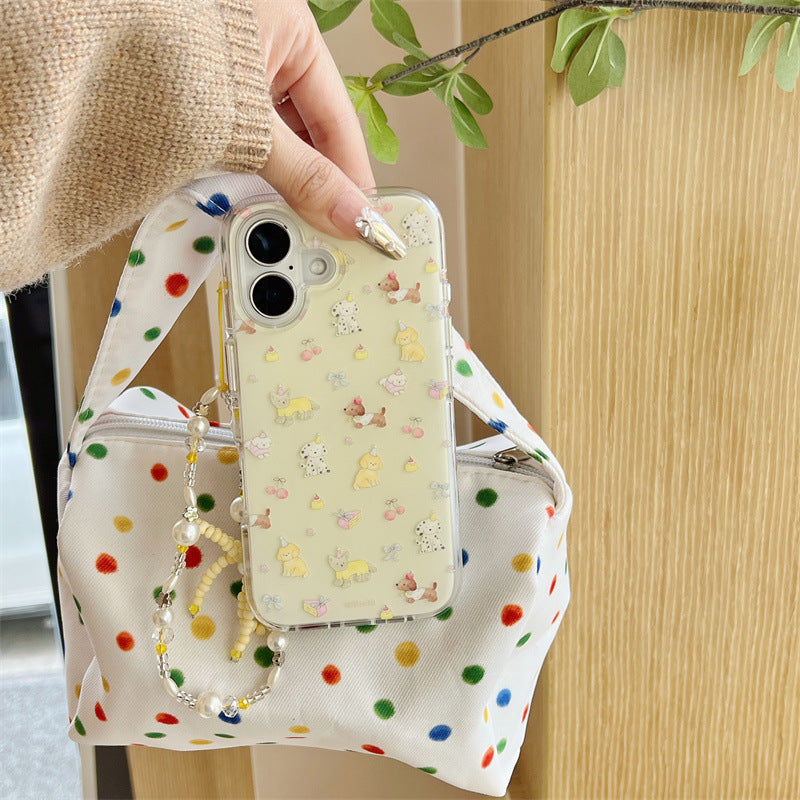 Cute Animal Print Clear Phone Case