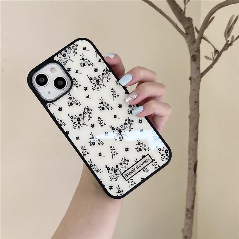 Simple Black Flower Case