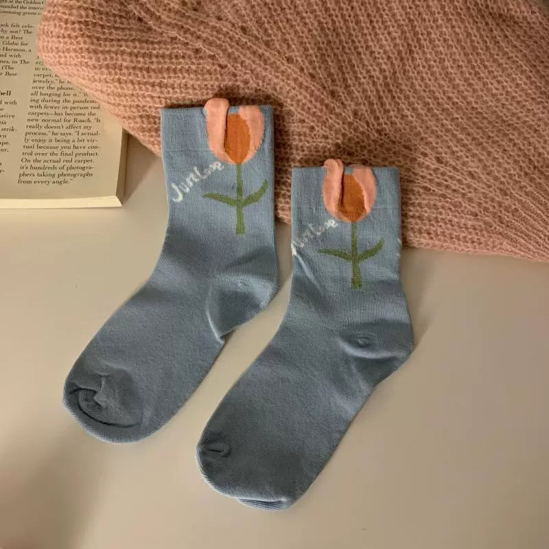 Tulip Garden Socks