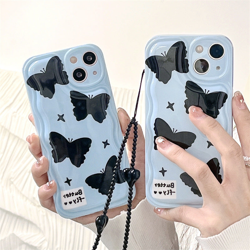 Butterfly Black Heart Chain Case