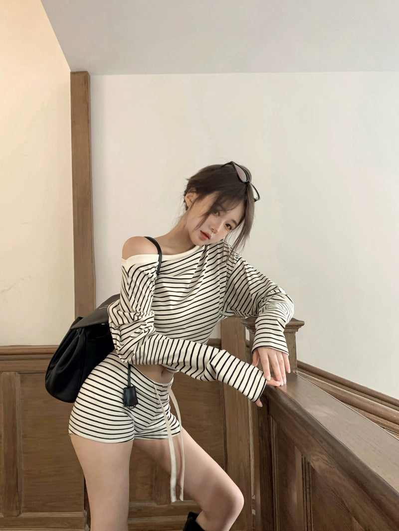 Cozy Knit Sweater Shorts Set