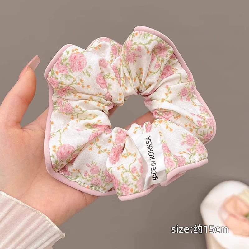 Gentle Elastic Floral Hair Scrunchies