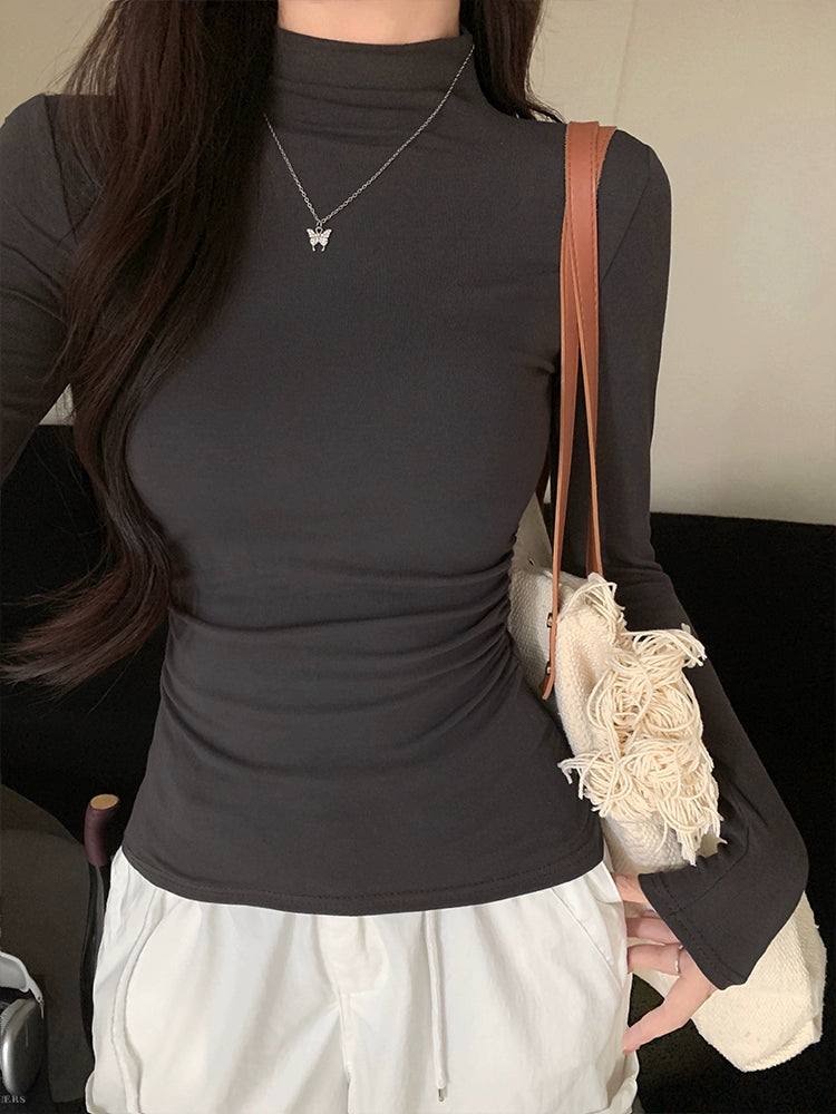 Casual Fitted Long Sleeve Top