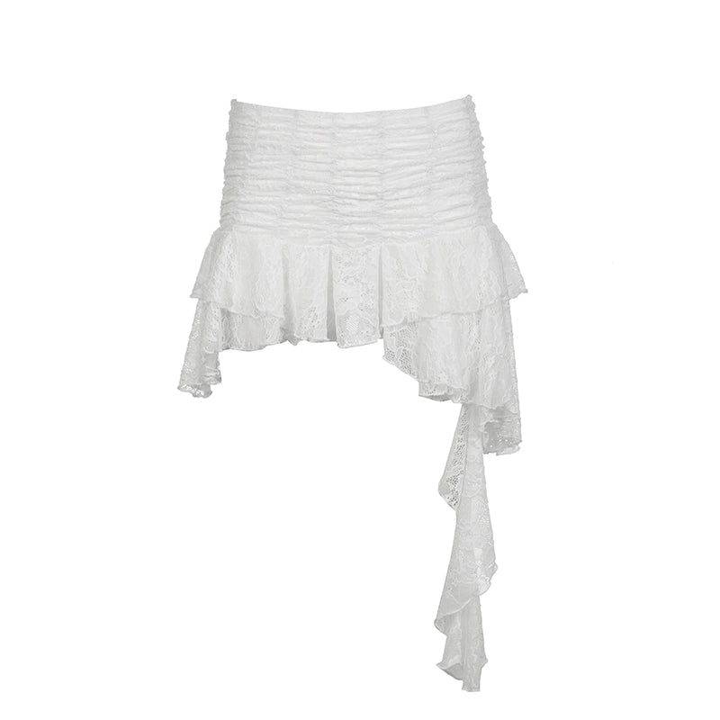 Swirl Lacey Mini Skirt