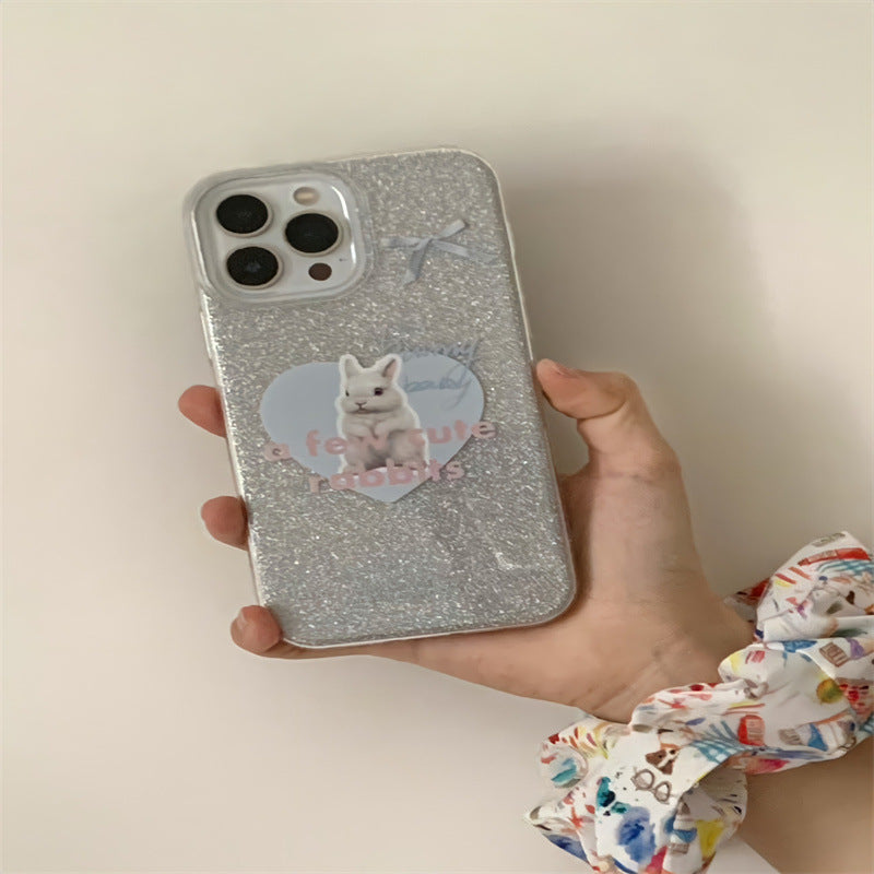 A few cute rabbits Glitter Case