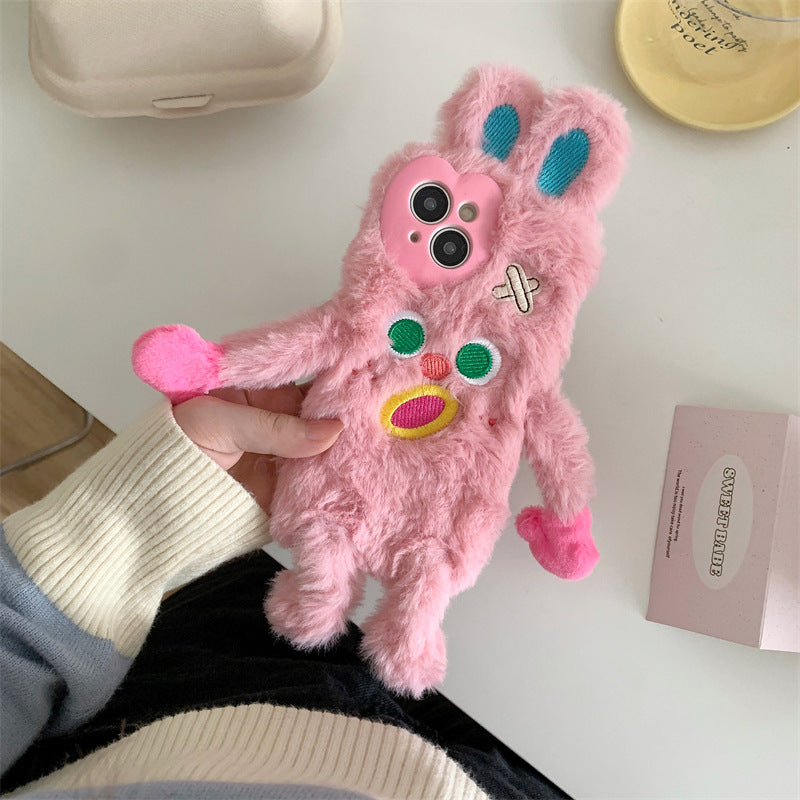 Pink Bunny Mittens Case