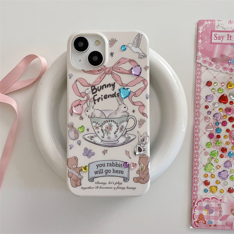 Bunny Friends Tea Cup Case