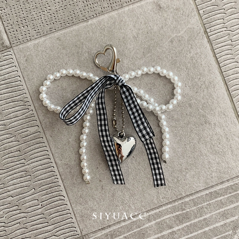 Blue Bow Pearl Shoe Buckle