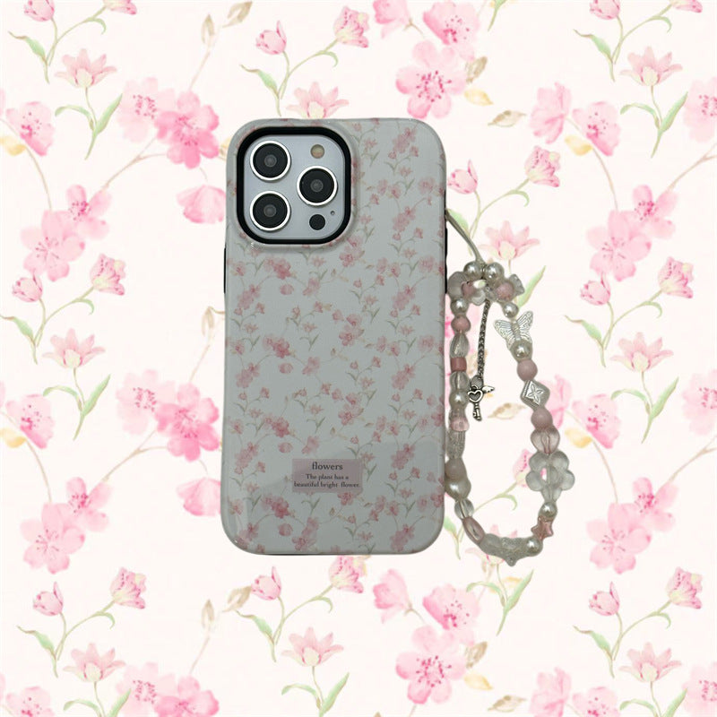 Plian Pink Flower Case