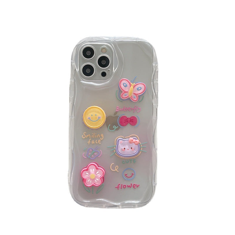 Summer Kitty Charm Transparent Case