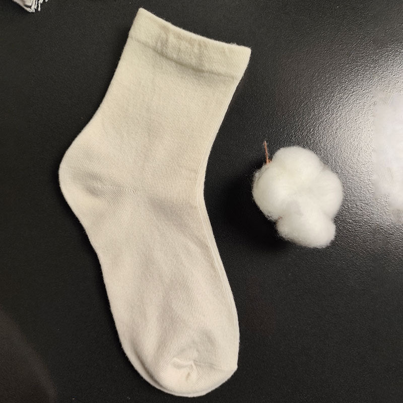 Cream Mixed Pattern Socks