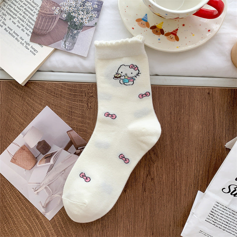 Hello Kitty Ruffled Anklets