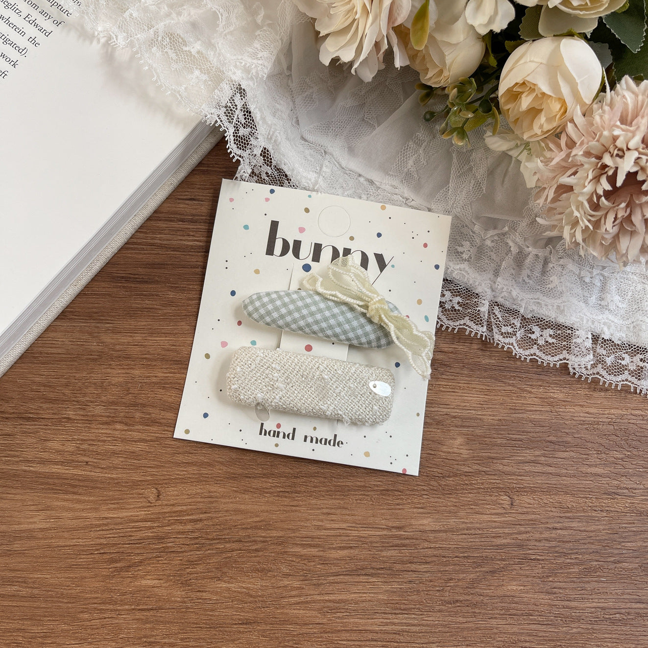 Bunny Handmade Pastel Hair Clips