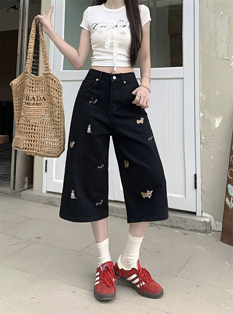 Denim Bermuda Shorts