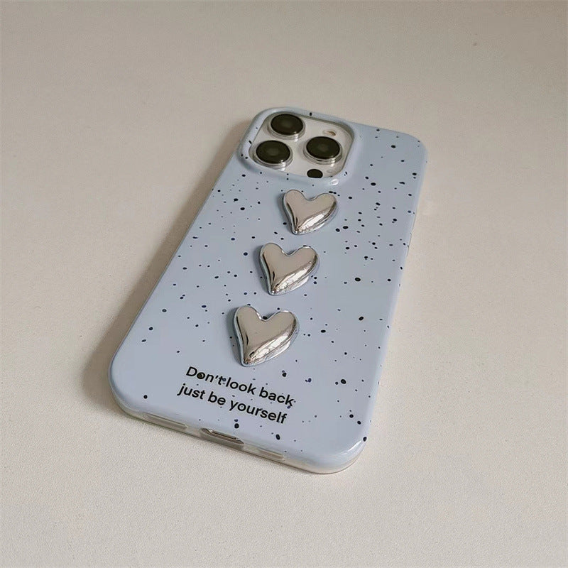 Lightblue Splash Dropdown Heart Case